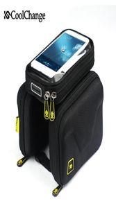 Saco de bicicleta de 62 polegadas Touch Sn Bicicleta Bolsa Frente Frame Top Cell Phone TPU Ciclismo Bolsa Double Pouch MTB Acessory87245138710394