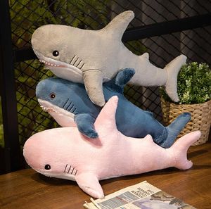 Cute ah woo shark throw pillow big shark doll plush toy doll birthday gift wholesale spot