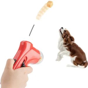 Hund Snack Catapult Launcher Dog Cat Cat Launcher Snack Food Feeder Catapult Pet Interactive Training Toys Outdoor Beach Toys