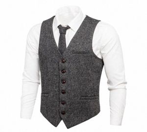 Men039s Vests men039s Vests VOBOOM Waistcoat For Men Wool Blend Suit Vest Casual Fit Herringbone Wedding Cold Season 007 U3b3521356