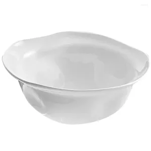 Tazze arredamento piccolo insalata ciotola profonda zuppa in ceramica noodles istantanei bianchi ciotole di frutta decorativa