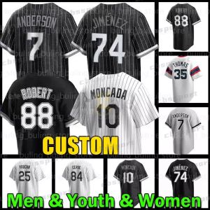 7 Tim Anderson Baseball Jersey 74 Eloy Jimenez 88 Luis Robert Jr. Southside White Sox Frank Thomas 8 Bo Jackson Yoan Moncada Chicagos Yasmani Grandal Andrew Benintendi