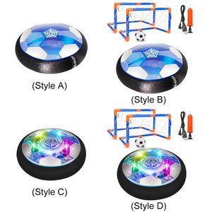 Air Power Hover Ball med LED -ljus och skumstötfångare inomhusspel Air Floating Soccer Ball Soccer Ball Toys Goft till barn