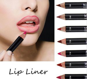 Ny mode magisk halo kosmetik professionell makeup 19 färg lipliner blyerts multifunktion skönhet läppar penna läppfoder sticks5489436