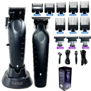 Clippers Kemei 2296 Friseur schnurloses Haar Trimmer 0mm Zero Gaped Carving Clipper Detailer Elektrische elektrische KM2299 Schneidemaschine