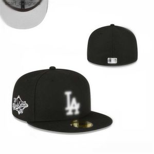 Ball Caps Yeni Tasarımcı Moda Mektubu Klasik Floed Renk Düz Pik Kapalı Kapaklar Beyzbol Sporları Boyut 7- Boyut 8 Snapback L10 Y240409