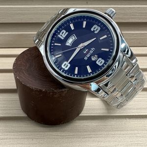 メンズオートマチックムーブメントウォッチウーマンクォーツウォッチボックスサファイア防水ダイヤモンドスチール腕時計