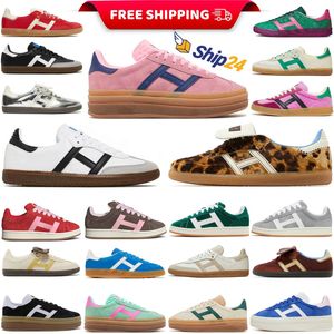 Gratis frakt Gazellle Originals Vegan Adv Platform Campuities Shoes Män Kvinnor Designer OG Casual Shoe Black White Gum Pink Velvet Outdoor Sneakers Sports Trainers