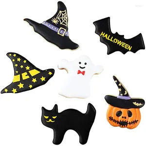 Party Decoration 7st Halloween Bat Ghost Cookie Cutter Cake Decorating Fondant Cutters Tool Cookies Mold Baking Baby Shower Toy