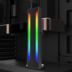 Supporto per schede video GPU magnetico di raffreddamento 5V 3PIN RGB Porta della scheda video grafica regolabile Aura Sync Multifunzionale per il computer desktop