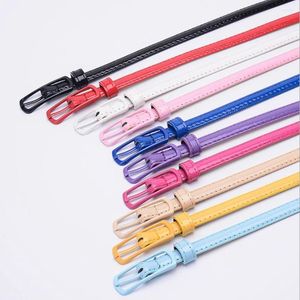 Belts Candy Color Thin Skinny Waistband Multi-color Lady's Slender Belt Elastic Women Dress Strap Fashion Jeans Buckle Waist