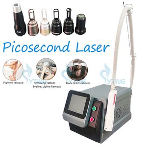 Q Switched Nd Yag Laser Picosekundenlasermaschine Augenbrauen Tattoo Entfernung Pigmentierung Sprockle -Behandlungsfleckentfernung