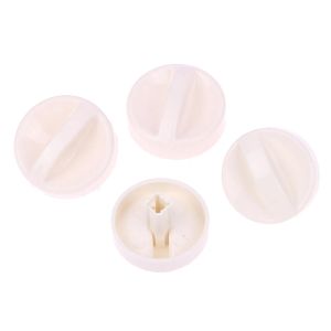 1Pc Universal White Microwave Oven Rotary Knob Plastic Spool Rotary Knob Timer Control Switch D-shaped | Cross hole