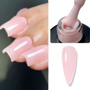 Chunshu Jelly Pink Color Rubberベースコート10mlヌードネイルジェルポリッシュセミパーマネントフレンチセルフレベルUV LEDベースジェルマニキュア