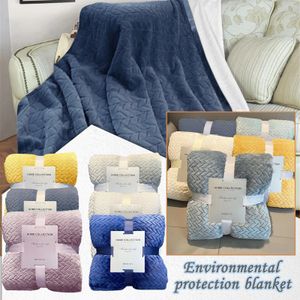 Home Filts Bedsblankets lämpliga för soffor som kramar lätt filt Plush Soft Textiles Small Throw 240409