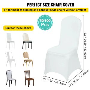 100pcs 0,2 kg/komputer zagęszczony zużycie tkaniny krzesło ślubne okładka okładka elastyczna sofa