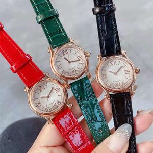 Little Red Book Explosion Waterproof Watch Casual Round Womens Happy Time Seven mode w