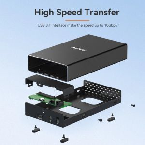 MAIWO SAS Hard Drive To USB C Enclosure Adapter Fast 5Gbps Data Transfer Support 2.5"/3.5" SAS HDD Reader for Desktops Notebooks