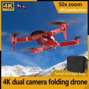 DRONES LSRC E58 WIFI FPV med vidvinkel HD 4K/1080p kamerahöjd håll returnera automatiskt läge vikbar arm rc drone x pro rtf dron