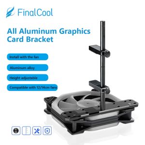 Kylning av aluminium grafik grafikkortsfäste för ATX/MATX/ITX PC Case Videokort Holder 120mm/140mm Cooling Fan Radiator Support Stand Stand Stand