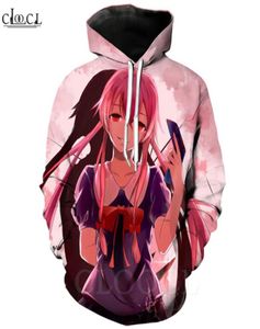 Japanese Anime Future Diary Hoodies Men Women 3d Printing Gasai Yuno Jogging Sportswear Harajuku Streetwear Casual Pullover1214792