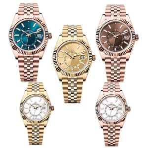 2024 Nowe zegarki projektantów Wysokiej jakości zegarek męski niebo reloJs 42 mm automatyczny ruch na rękę na rękę mały zegarek Orologio Di Lusso Waterproof Montre