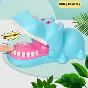 Crocodile Teeth Biting Toy Crocodile Dentist Game Funny Dinosaur Pulling Bar Toys For Kids Interactive Novel Gag Trick Jokes