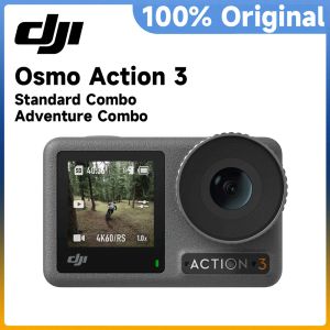 Kameras DJI Osmo Action 3 Combo 4K/120FPS Superwide FOV QuickRelease Vertical Mount 4K HDR Video 16m wasserdichte Kamera