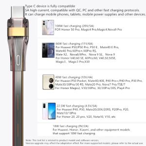 KAIQISJ USB Type C Cable Fast Charging USB C Charger Cord For For iPhone 15 14 13 12 11 Huawei P40 P30 Realme Oppo Oneplus 1m 2m