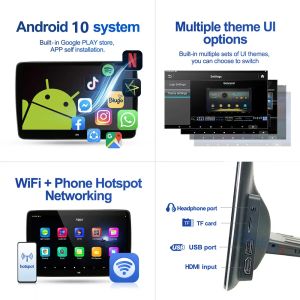 Headrest Car Monitor Screen Android 10 For Mercedes Benz W203 W204 W211 W639 W638 S550 S560 And More With Wifi Touch LCD Netflix