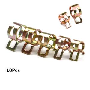 10Pcs Spring Band Fuel Hose Clips Clamp Silicone Pipe Clamp Reusable Optional Clip 6mm 7mm 8mm 9mm 10mm 11mm 12mm 13mm 14mm 15mm