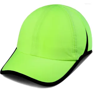 Boinas Gadiemkensd Performance Running Hat Fabric com malha ventilada para visões de beisebol de golfe ajustáveis ao ar livre