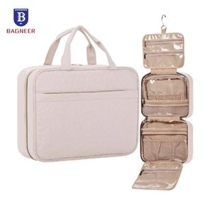 Women Makeup Cosmetic Bag Toilet Travel Organizer with Hook Large Waterproof Toiletry Bags for Shampoo Girl Make Up Pencil cases 240408