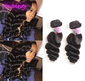 Brasilianisches menschliches Haar 2 Bündel Loose Wave Hair Extensions 2 Stück Lose Wellenhaar Doppelscheuchen 830inch9968436