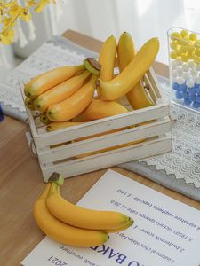 Flores decorativas Simulação Bunco de bananas Modelo de frutas PO Pro prop Banana artificial Falsa Imperador Plástico Brinquedos engraçados criativo