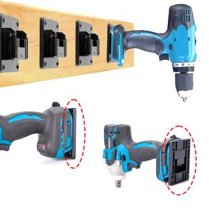 6 Packs Wandmontage -Maschine Speicher Rack Elektrische Werkzeughalter Halterung Fixiergeräte Werkzeughalter Dock für Makita Bosch Werkzeugbasis