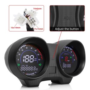 Motorcykel RPM Meter Speedometer Digital Dashboard Tachometer Klyvmätare Voltmeter för Titan 150 Honda CG150 FAN150