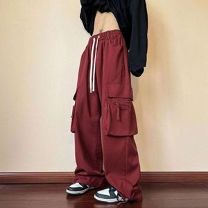 Pantaloni funzionali, pantaloni in stile americano, design di nicchia di High Street maschile, marca alla moda e autunno alla base di abbigliamento da lavoro a tubo dritto, pantaloni casual lotti