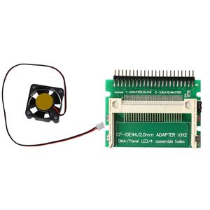 1 PCS PIN-BARE Dizüstü Bilgisayar 44 Pimli Erkek IDE TO CF Kart Adaptörüne 1 PCS 2PIN DC 12V Kuvol Yatağı 6000rpm Soğutma Fanı