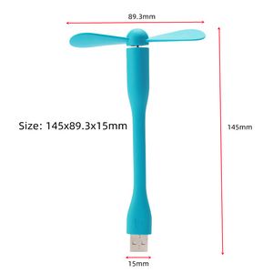 Mini flexibel böjbar USB -fläkt för kraftbank bärbar dator PC AC -laddare Portable Hand Fan Computer Summer Travel Gadget Dropship