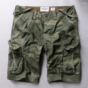 Pantaloncini da uomo Summer Casual Cargo Tactical Military Cimeflage Pants Fashion Plus size Pocket Beach ZL-D603