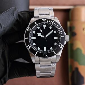 Mens Automatic Watches Ceramic 40mm full rostfritt stål armbandsur Swim Submarine folding spänne sport titta på safir super luminous schweiziska titta på Montre de luxe