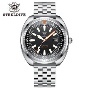 SD1983 Steeldive 49mm da uomo vintage orologio da polso inossidabile orologio automatico da 1000 m di orologio meccanico impermeabile 240409