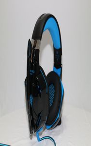 KOTION G9000 stereo zestaw słuchawkowy do gier dla PS4 PC Xbox One Hałas Anulujący na słuchawkach ucha z MIC LED Light Bas6244959