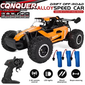 Radio RC Car with LED Light 2WD Off Road Remote Control Climbing Vehicle Truck Outdoor Cars Buggy Toy Gifts for Kids Children