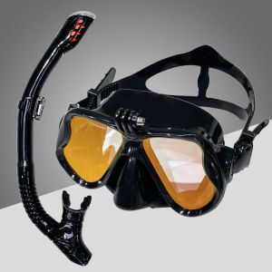 Sıcak satış profesyonel ayna tüplü şnorkel ve antifoglama ajanıyla maske