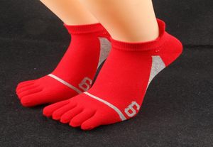 Erkek Pamuk Çorap Moda Trendi 5 Çift Beş Parmak Socks Casual Toe Tasarımcı Gündelik Nefes Alma Kalsetinler ayak bileği Sock6690114