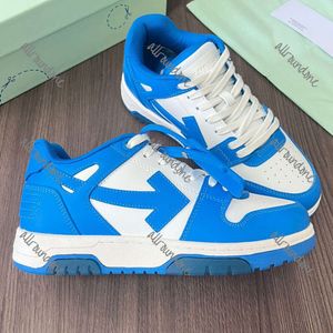 SLIM ARMA DE ARROW SPORTS Designer masculino e feminino OW Nome de marca Sneaker Solas não deslizantes Classic 80s Sneakers baixo tamanho 36-46 com tag de gravata com zíper de couro