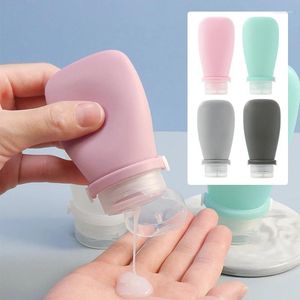 Förvaringsflaskor 30 ml/60 ml/90 ml silikon resor Underförpackning Läcksäker påfyllningsbar flaska för schampo lotion hudvård