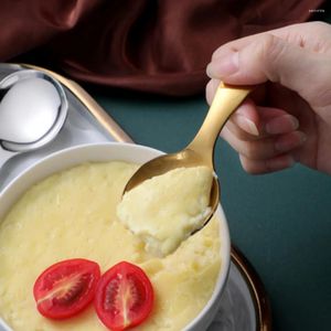 Ложки из нержавеющей стали Spoon короткая ручка кофе Coffee маленькая детская кухонная приправа сахарная соль Scoop Scoop мороженое